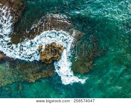 Aerial Shot Of Mil Palmeras Seashore, Spain