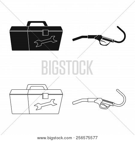Vector Design Of Car And Rally Symbol. Set Of Car And Race Vector Icon For Stock.