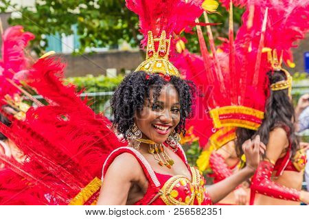 Notting Hill Carnival, London. August 27 2018. A View Of Some Of The Participants At Notting Hill Ca