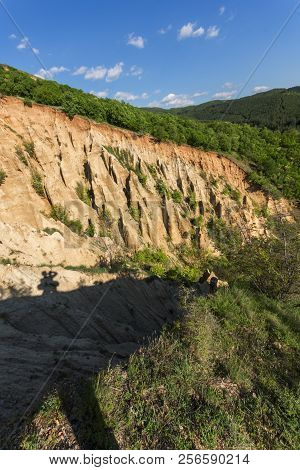 Amazing Sunset View Of Rock Formation Stob Pyramids, Rila Mountain, Kyustendil Region, Bulgaria