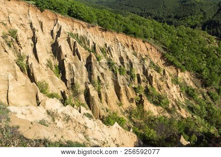 Amazing Sunset View Of Rock Formation Stob Pyramids, Rila Mountain, Kyustendil Region, Bulgaria