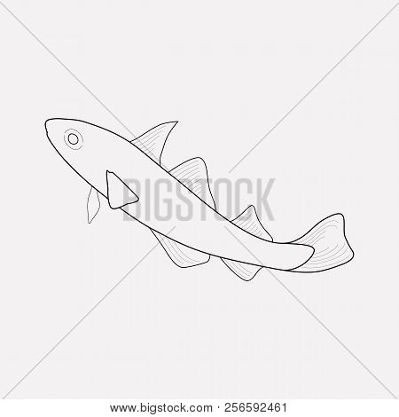 Haddock Icon Line Element. Vector Illustration Of Haddock Icon Line Isolated On Clean Background For