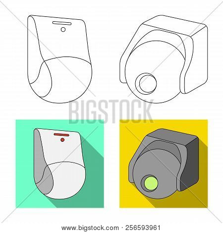 Vector Design Of Cctv And Camera Logo. Set Of Cctv And System Stock Vector Illustration.