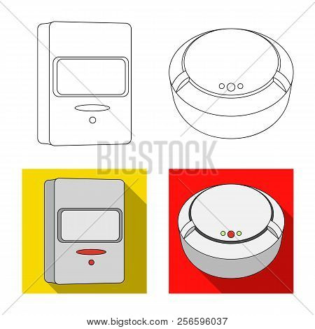Vector Design Of Cctv And Camera Icon. Set Of Cctv And System Vector Icon For Stock.