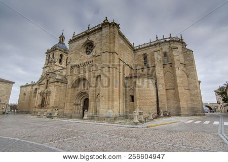 Lastres, Asturias, Spain: January 2016: Old Stone Architecture And Tower Clock  In Lastres, Sailor C