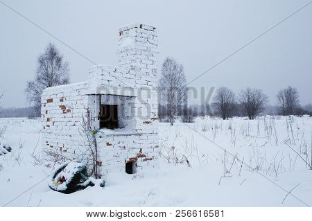 Bolshoye Zarechye, Village On The Territory Of Leningrad Region, Russia, Destroyed By German Fascist