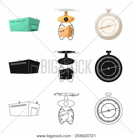 Isolated Object Of Goods And Cargo Symbol. Set Of Goods And Warehouse Stock Vector Illustration.