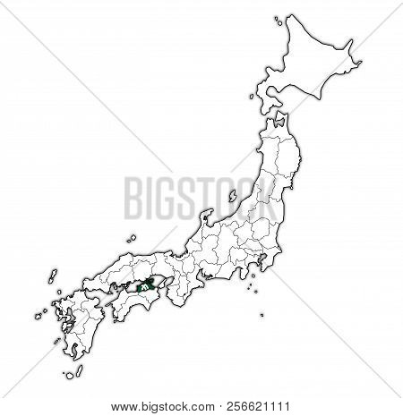 Kagawa Prefecture On Administration Map Of Japan