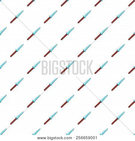 Knive Pattern. Cartoon Illustration Of Knive Pattern For Web