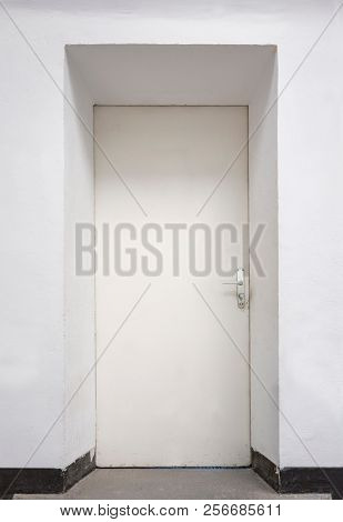 White door from a school