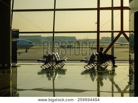 Beijing, China - Feb 28, 2018. Interior Of Beijing Capital International Airport (pek). It Has Been 