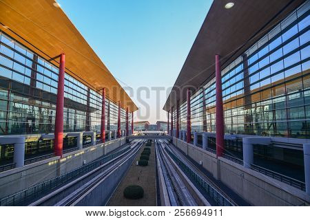 Beijing, China - Feb 28, 2018. View Of Beijing Capital International Airport (pek). It Has Been The 