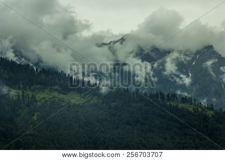 Fog And Cloud In The Mountain Valley And Forest