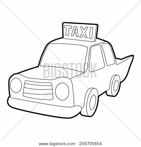 Taxi Icon. Outline Illustration Of Taxi Icon For Web