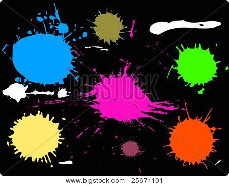 abstract vector pattern blobs