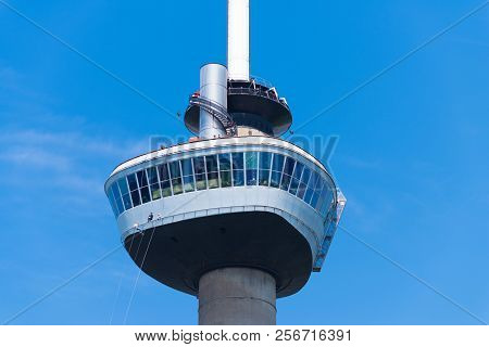 Rotterdam, Netherlands - May 6, 2017: The Euromast Observation Tower, Designed By Hugh Maaskant. It 