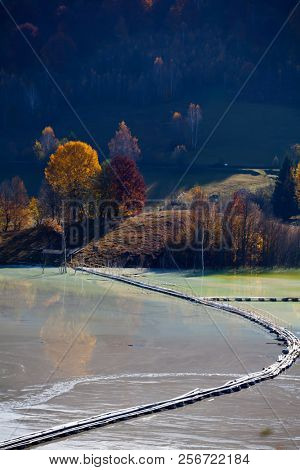 Eecological disaster: cyanide pollution at Geamana Lake near Rosia Montana, Romania