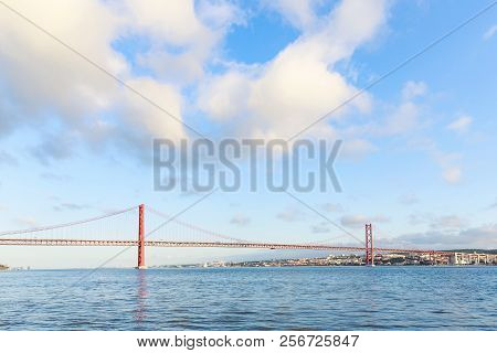 The 25 De Abril Steel Suspention Bridge