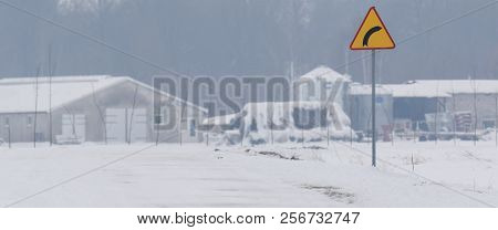 Snowy Winter - Snowstorm In The Fields And In The Countryside
