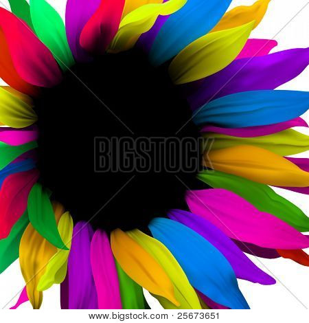 kreative digitale Blume. Broschüre layout