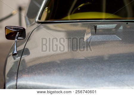 Classic Seventies Chic. Stylishly Fashionable 70's Car With Glitter Paintwork