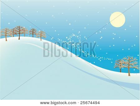 Abstracte winterlandschap
