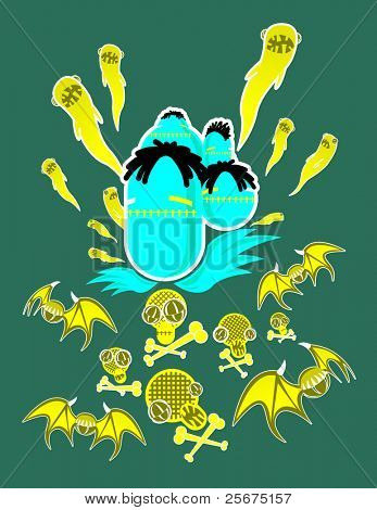 vector of ugly characters