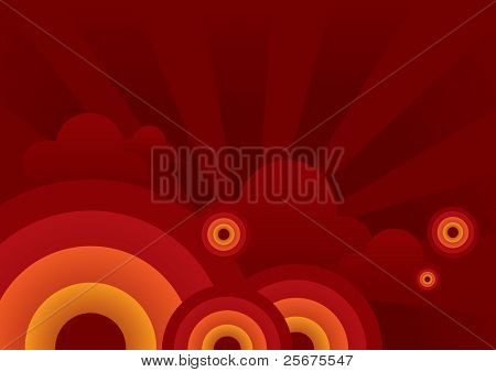 image of simple sun and cloud background