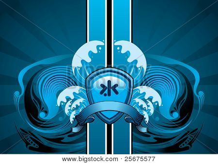 vector of water element