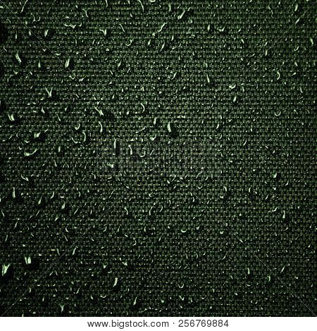 Water Drops On Fabric Texture