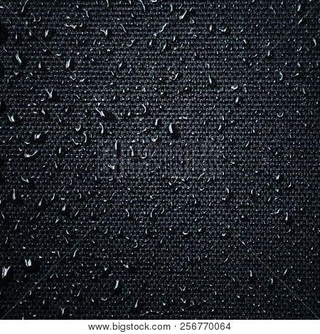 Water Drops On Fabric Texture
