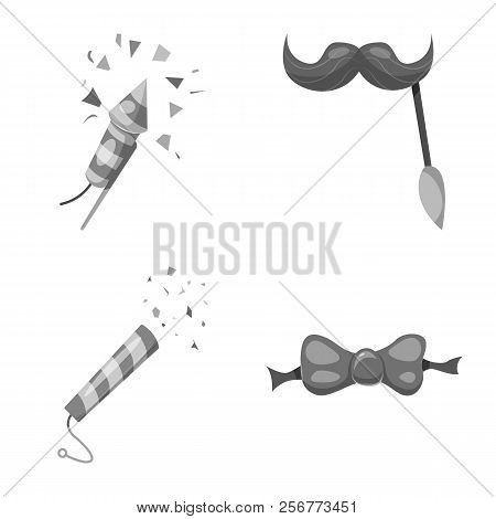 Vector Illustration Of Party And Birthday Icon. Collection Of Party And Celebration Stock Vector Ill