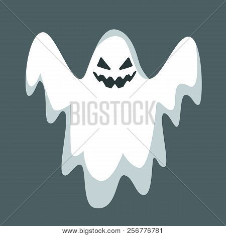 Halloween Ghost Character. Ghost Isolated. Halloween Concept. Vector Stock.