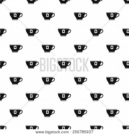 Cup With Teabag Pattern. Simple Illustration Of Cup With Teabag Pattern For Web Design