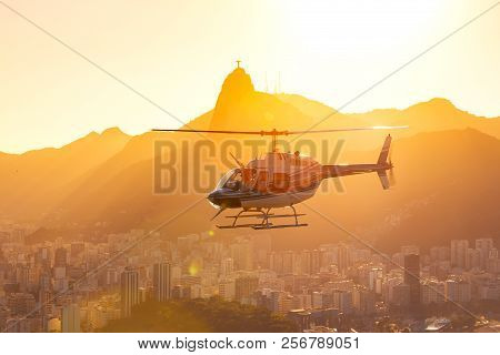 Helicopter Over The Rio