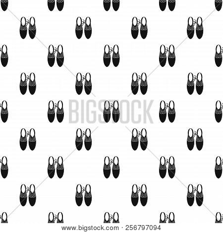 Shoes With Laces Tied Together Pattern. Simple Illustration Of Shoes With Laces Tied Together Patter