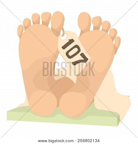 Dead Body Icon. Cartoon Illustration Of Dead Body Icon For Web