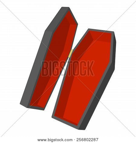 Coffin Icon. Cartoon Illustration Of Coffin Icon For Web