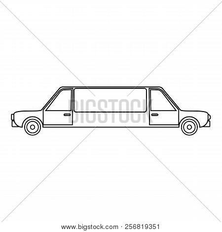 Limousine Icon. Outline Illustration Of Limousine Icon For Web