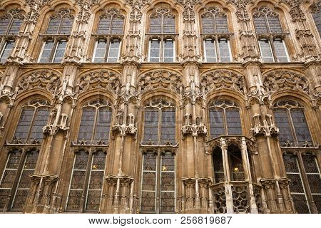 Fragment Of Ghent City Hall In Belgium.
