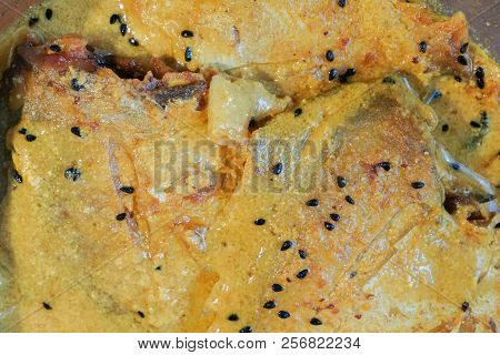 Pomfret Fish Pieces On A Plate.