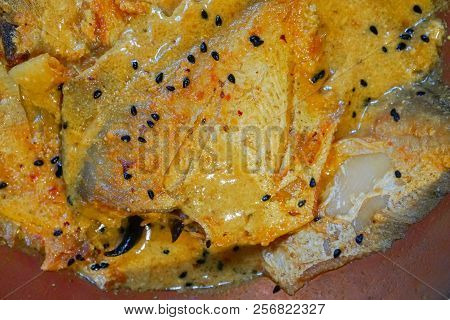 Pomfret Fish Pieces On A Plate.
