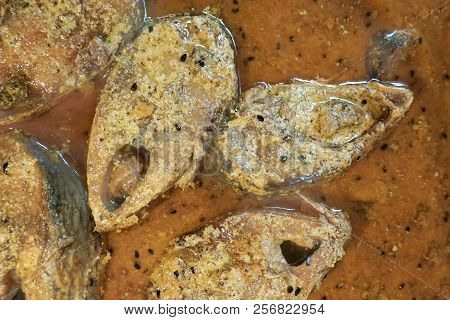 Hilsa Fish Pieces On A Plate.