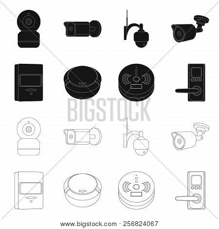 Vector Illustration Of Cctv And Camera Symbol. Set Of Cctv And System Stock Vector Illustration.