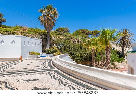 Rhodes, Greece - May 13, 2018: Beautiful Complex Of Thermal Springs Of Kallithea In Rhodes. Greece