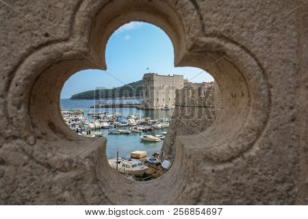 A View Of A Harbour In Essouira