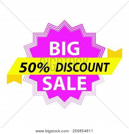 Special Big Sale Label. Vactor Illustration Design