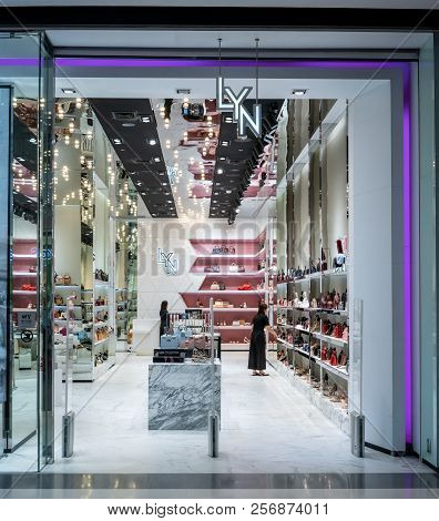Lyn Shop At Central Westgate Bangkok, Thailand, May 10, 2018 : Fashionable Brand Of Bags And Shoes I
