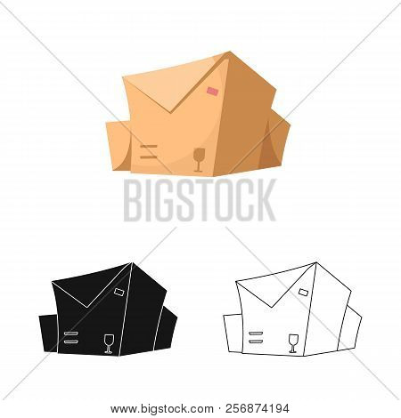 Vector Illustration Of Goods And Cargo Icon. Set Of Goods And Warehouse Vector Icon For Stock.