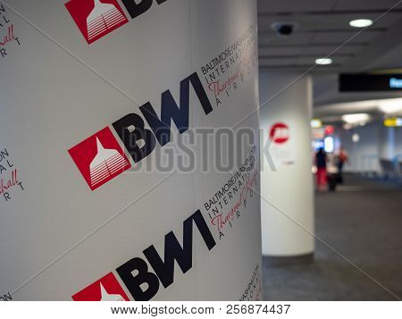 Washington, Dc July 14, 2018: Baltimore Washington International Thurgood Marshall Airport Bwi Airpo